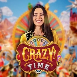 Crazy Time logo by Evolution at Bof CasinoCrazy Time