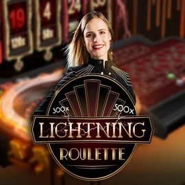 Lightning Roulette slot visual from Evolution available on bofcasino.website
