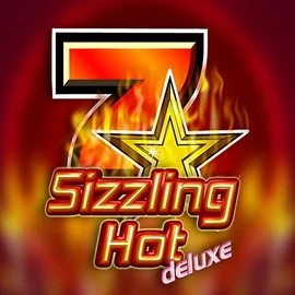 Sizzling Hot Deluxe slot logo by Novomatic at Bof Casino